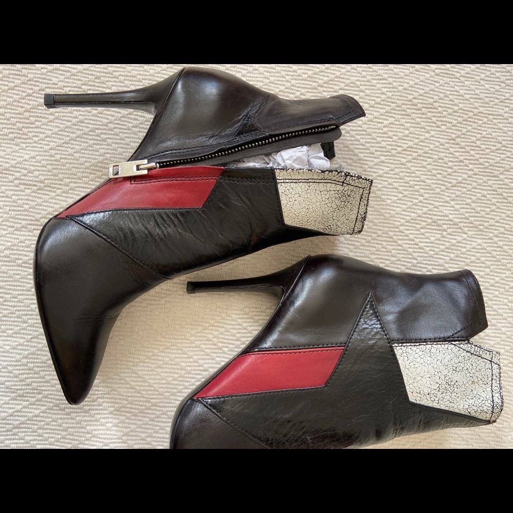 DIESEL Black Star Patch Leather Boots - Picture 7 of 9